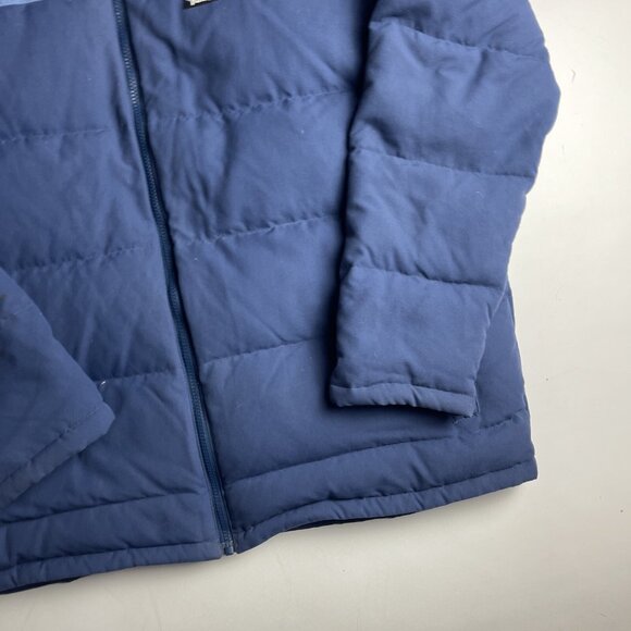 Patagonia Bivy Goose Down Jacket Quilted Puffer Mens XXL Blue  Stained, read - Picture 5 of 16